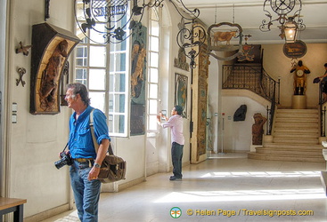 Tony enjoying the Sign Gallery at the Musée Carnavalet